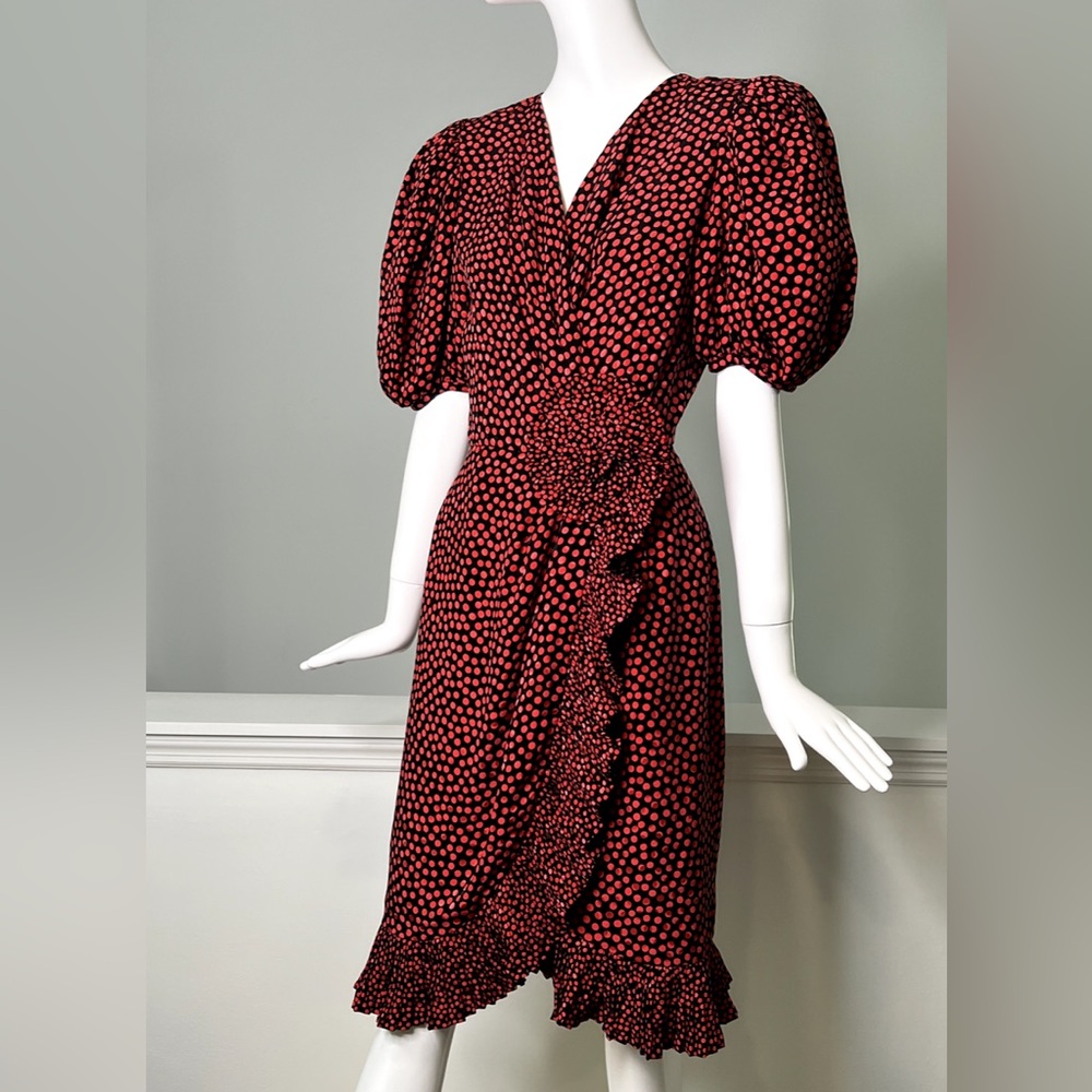 Stunning Vintage Silk Wrap Dress - Albert Nipon